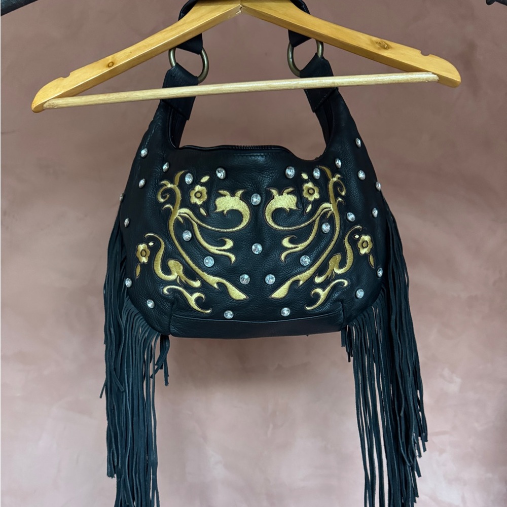 Carlos Falchi fringe bag - Picture 4 of 5